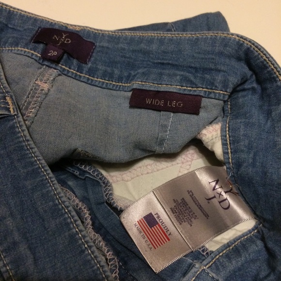 NYDJ Wide Leg Med Wash Jeans Lift Tuck Technology - Picture 6 of 8